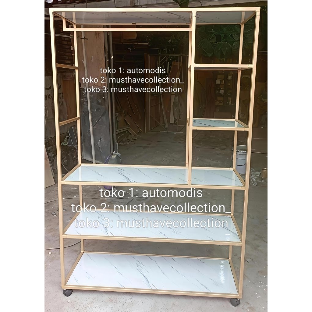 LEMARI MEJA ALAS SETRIKA BAJU KABINET RAK