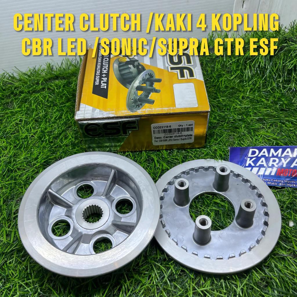 KAKI 4 DAN LAWAN KAKI 4 KOPLING CENTER CLUTCH KOPLING CBR LED SONIC K56 ORIGINAL ESF