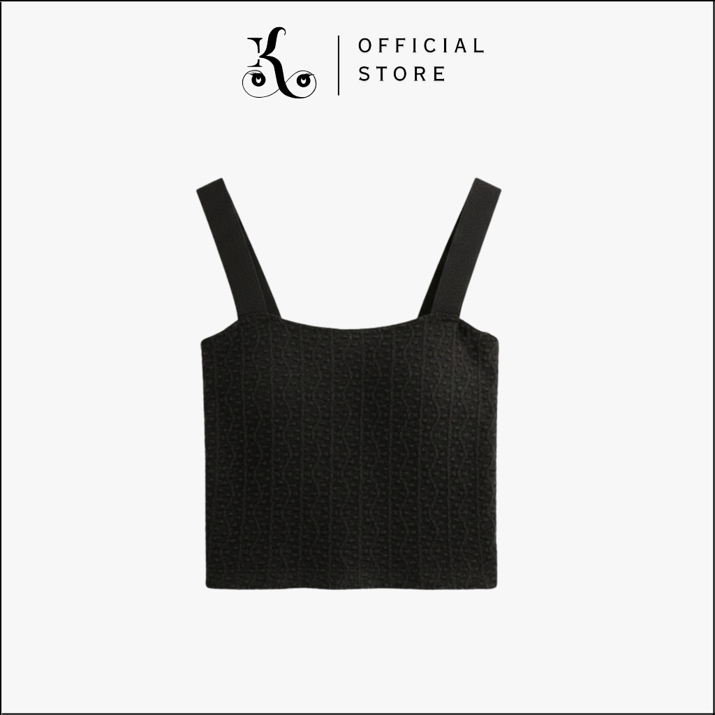 KHAEFASHION - BR254 Tanktop Bra Korea Tali Lebar Wanita Crop Top Bra Motif Transparan Adem Push Up