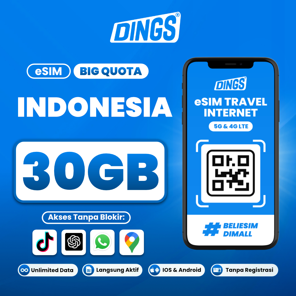 eSIM Digital Indonesia Kuota Besar Solusi HP Sinyal Hilang Blokir IMEI Tanpa Registrasi