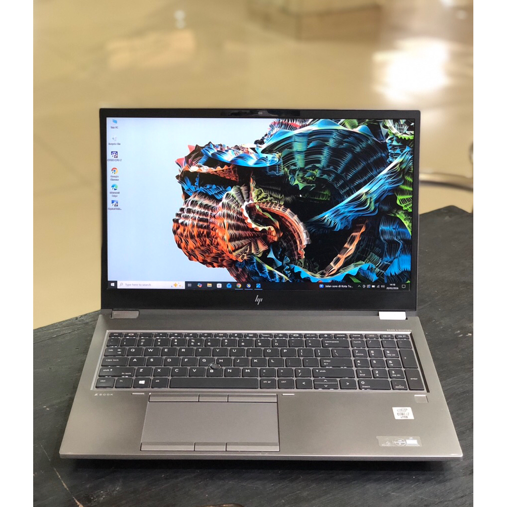 Hp Zbook Fury 15 G7 Core i7-10850H Ram 16GB VGA NVIDIA Quadro T200 4GB Bergaransi