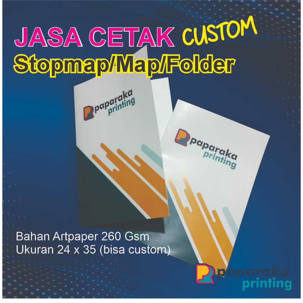 CETAK MAP STOPMAP FOLDER CUSTOM LOGO | CETAK MAP KANTOR/LEMBAGA/PERUSAHAAN