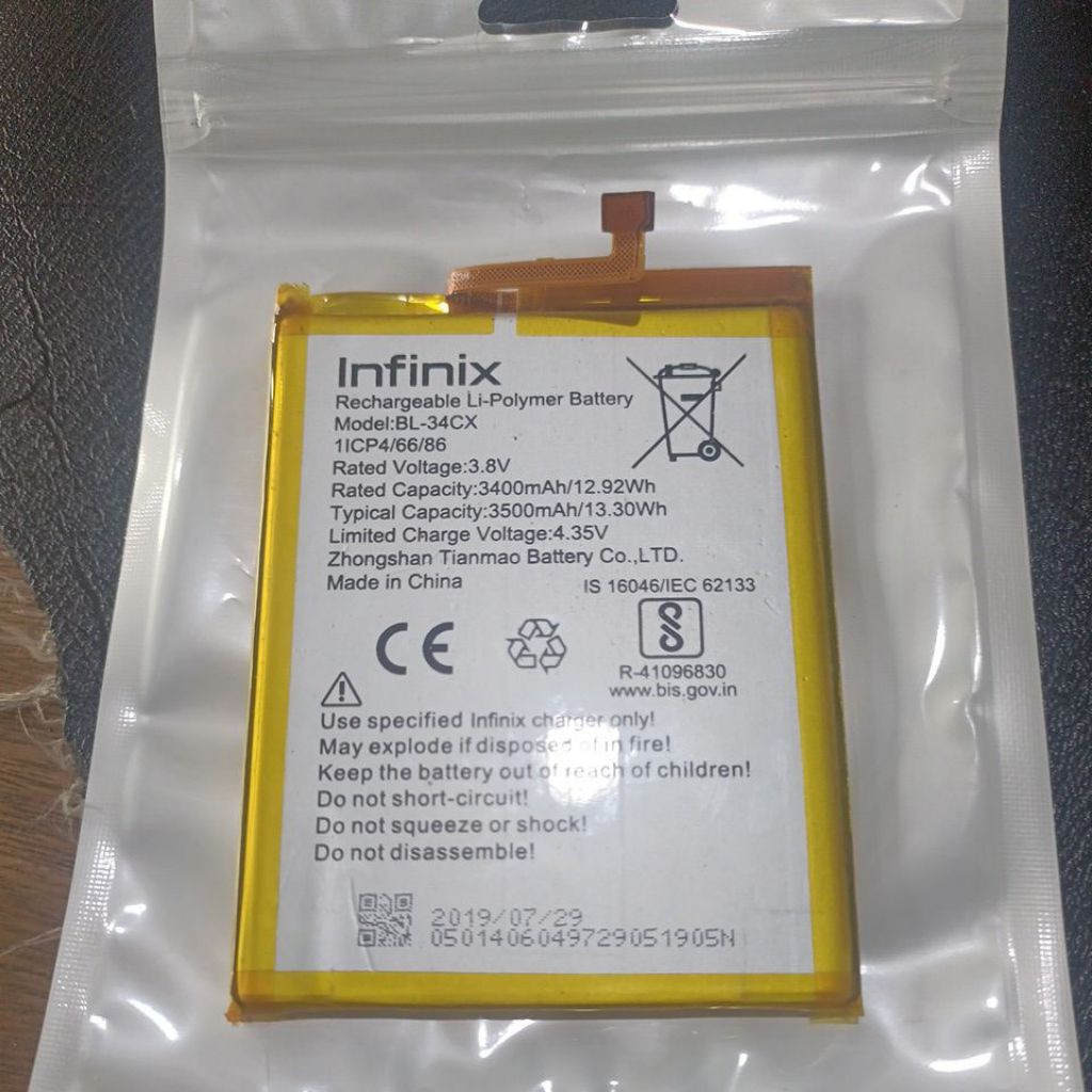 baterai infinix smart 3 plus copotan