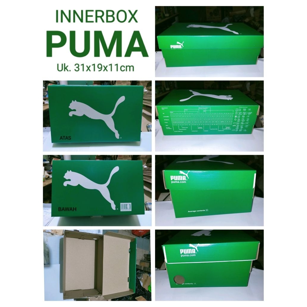 Sepatu Sandal Box kardus Innerbox Inerbox Polos & Puma