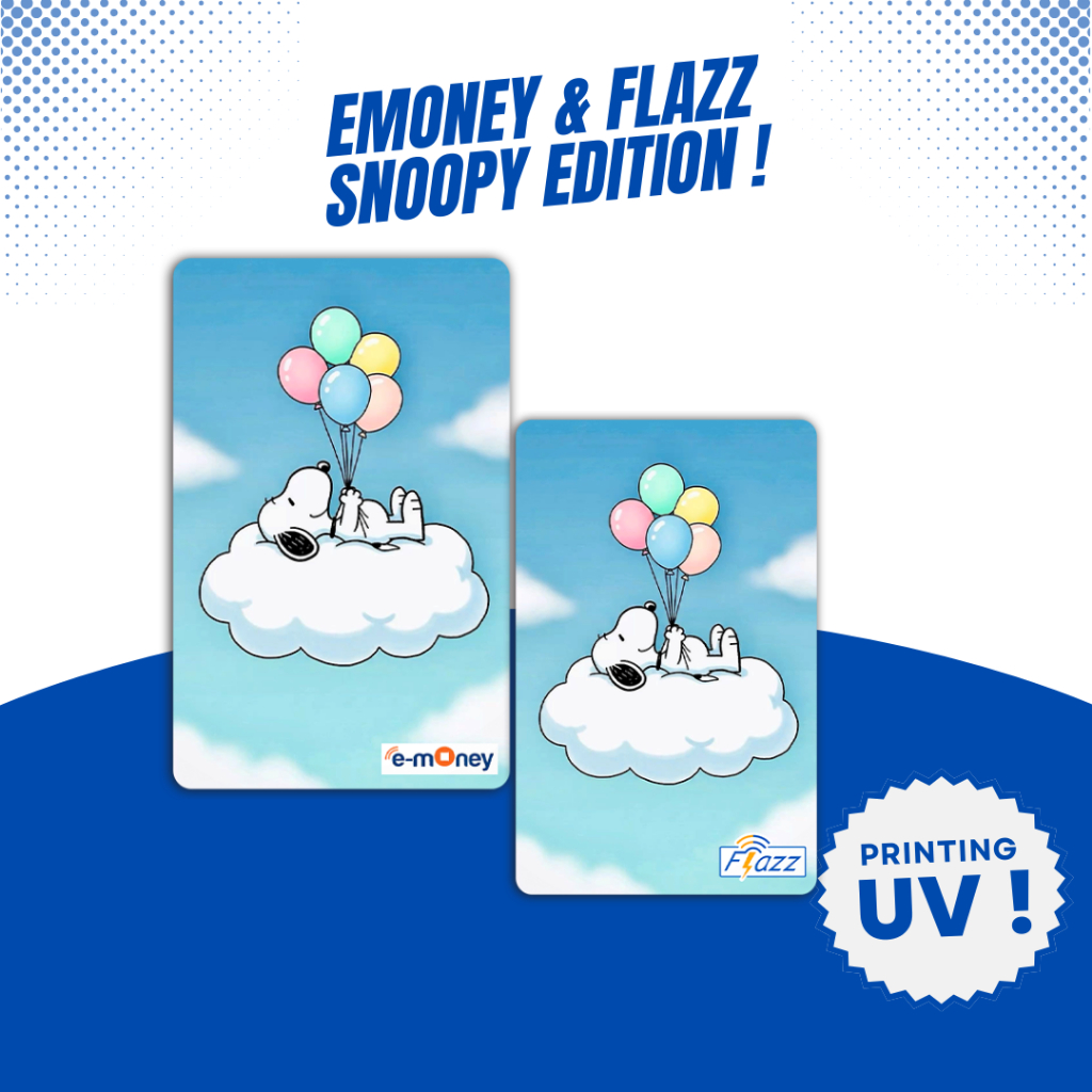 Kartu Emoney / Flazz Gen 2 Edisi Snoopy - Kartu Etoll BCA Mandiri