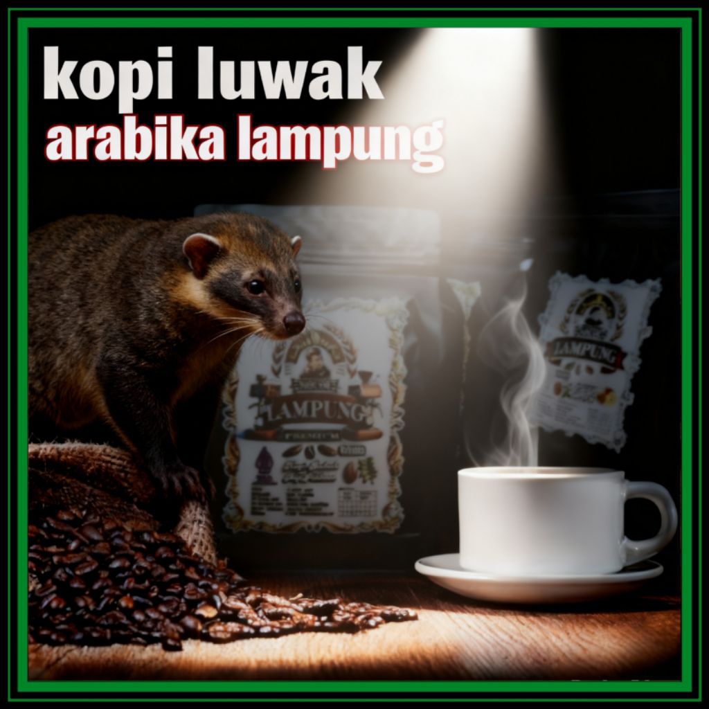 kopi luwak arabica Lampung 1kg kopi luwak liar lampung