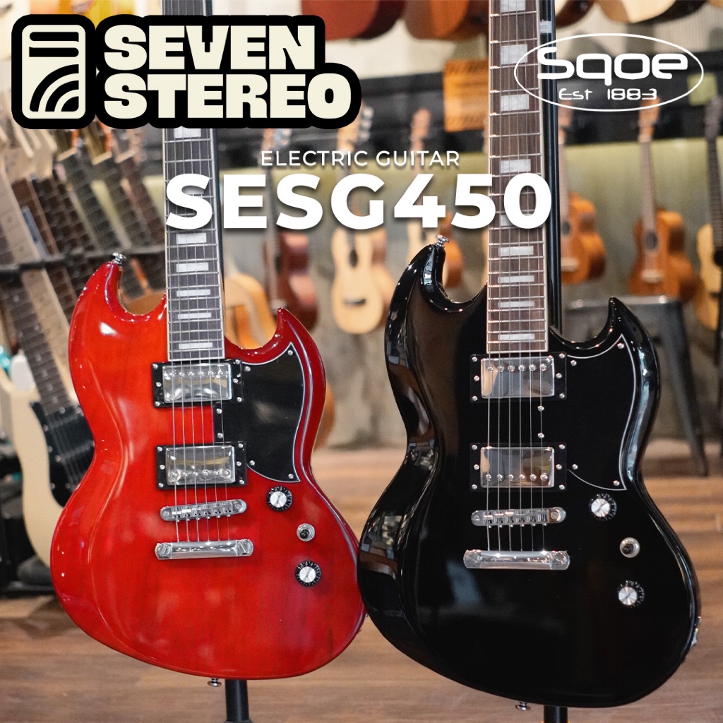 Sqoe SESG450 Electric Guitar - SG Model