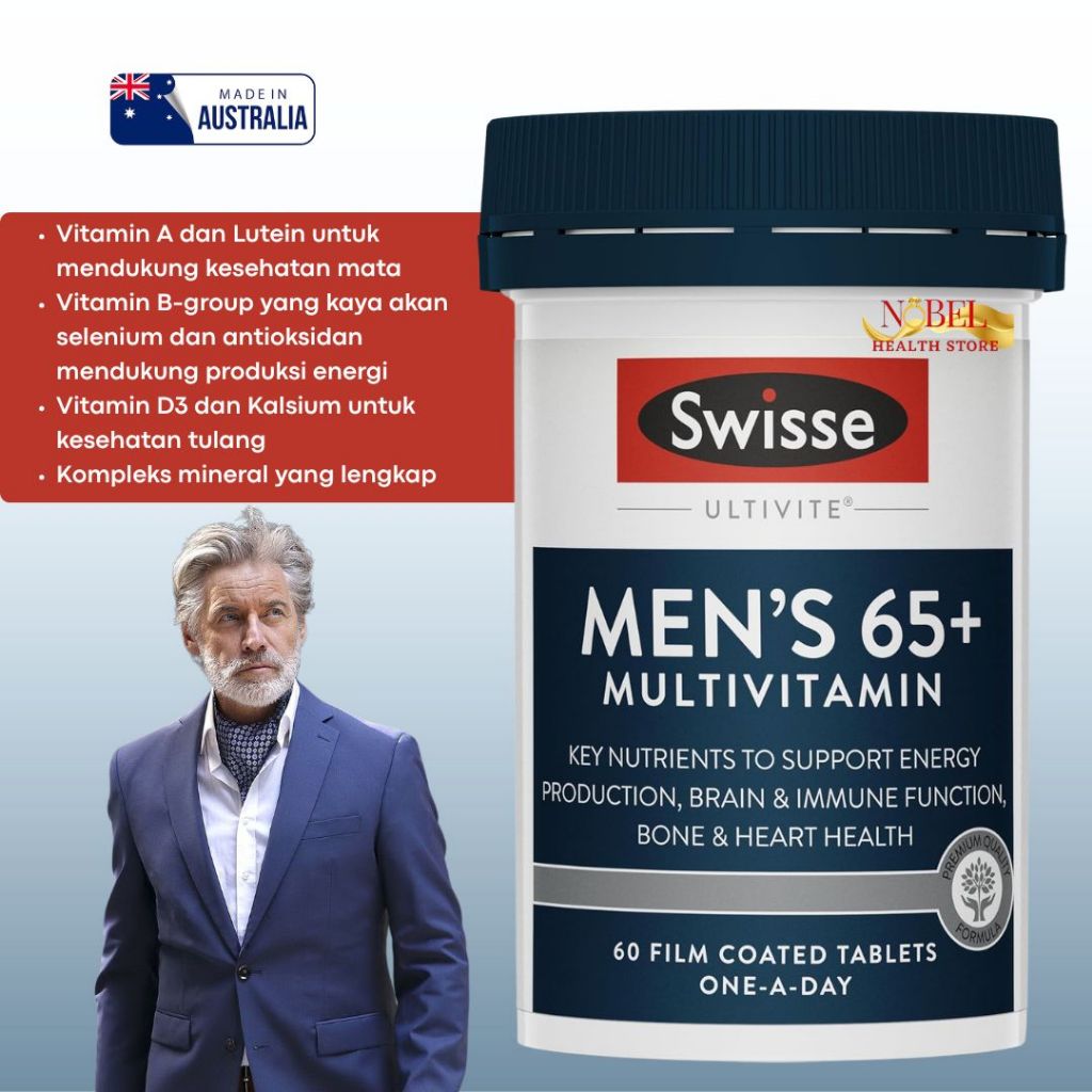 Swisse Mens Multivitamin 65+ 60 Tablets