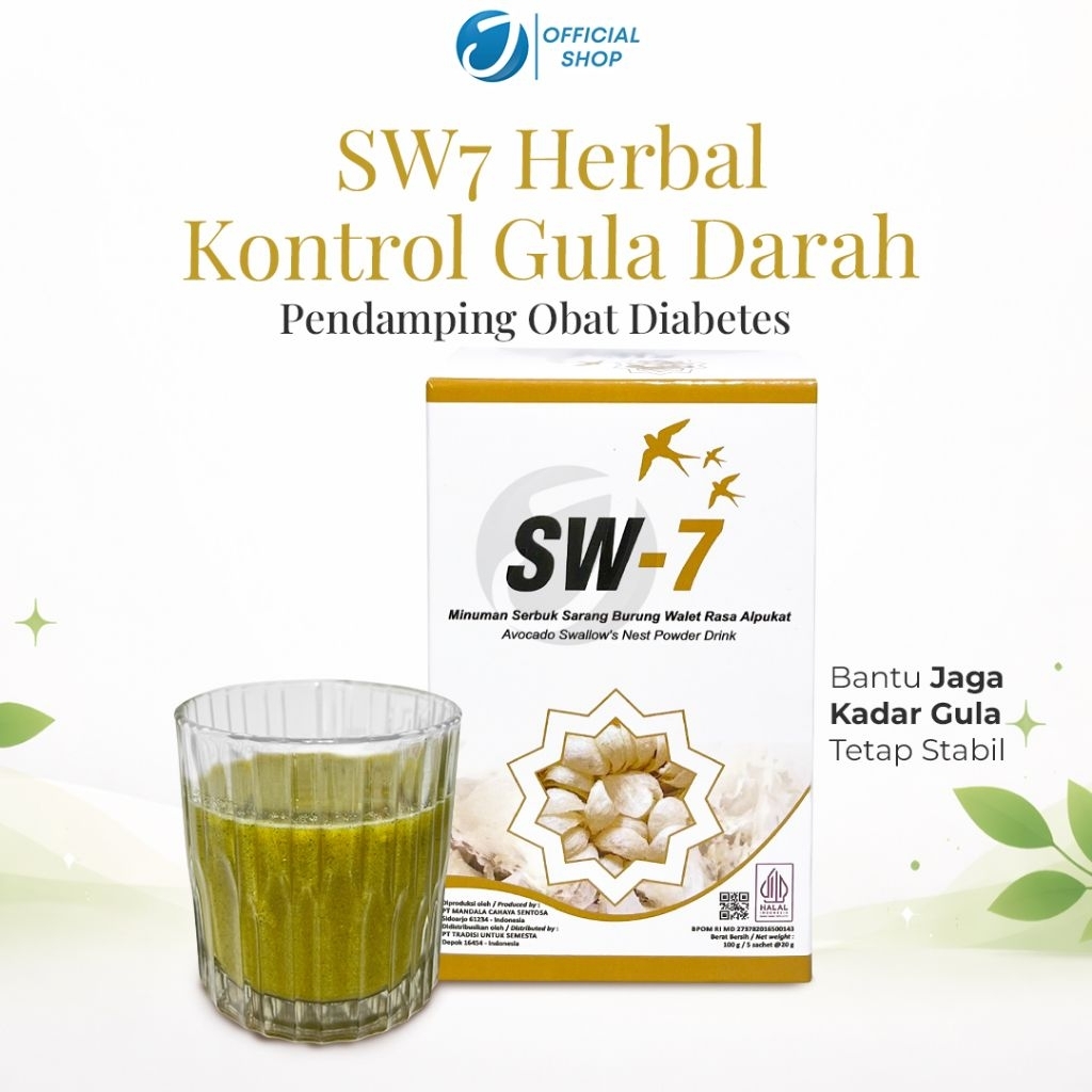SW7 Minuman Sarang Burung Walet Premium / Kontrol Gula Darah / Pendamping Obat Diabetes Pria Wanita 