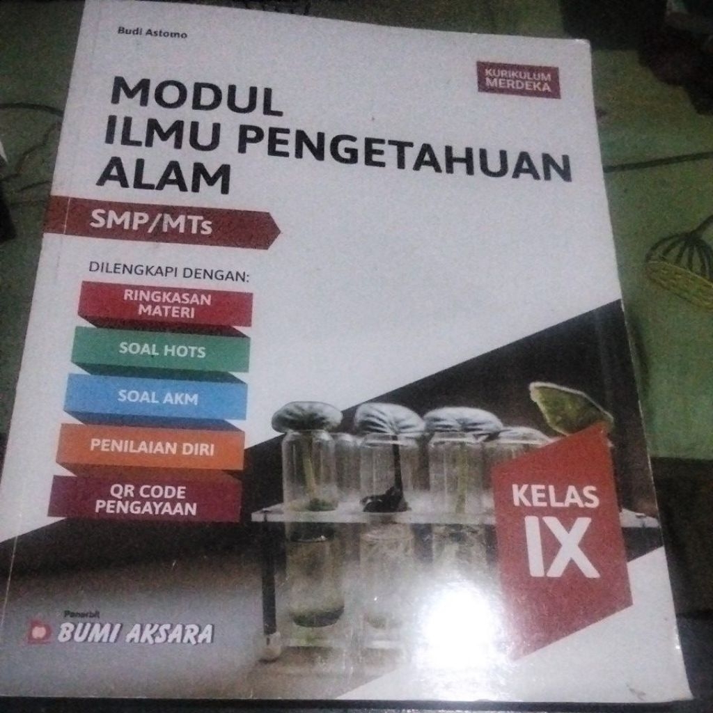 Buku modul IPA 3 SMP kurikulum merdeka bumi aksara