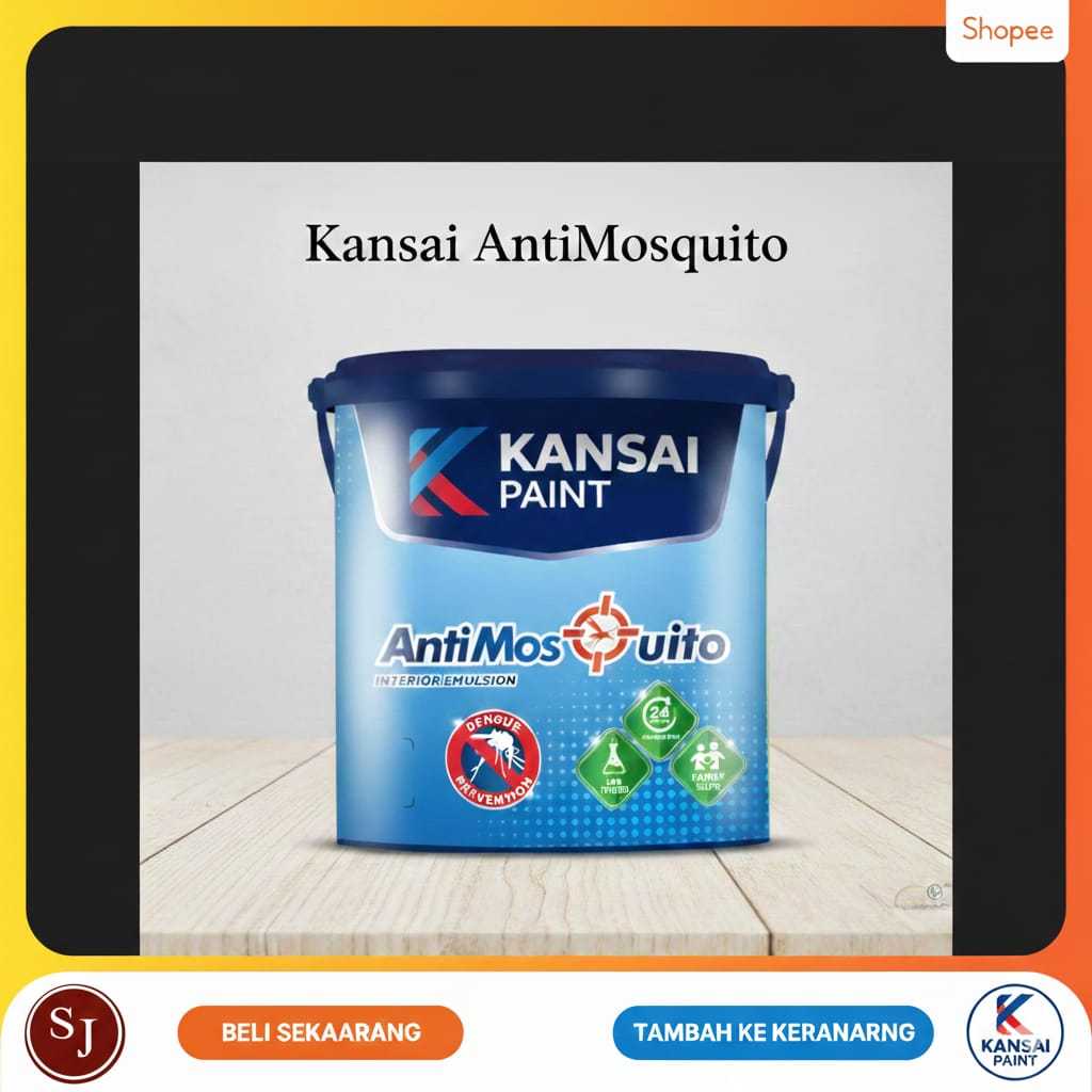 KANSAI Paint Anti Mosquito 2.5L – Cat Anti Nyamuk 2,5 L cat interior