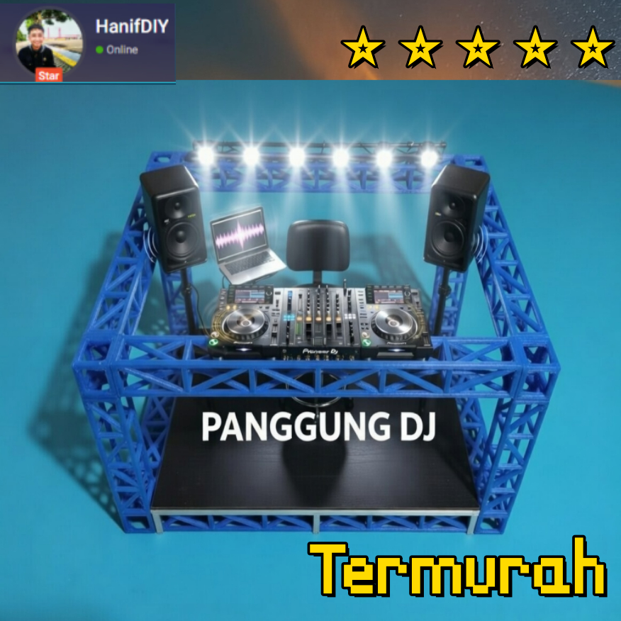 Miniatur Rangka Bahan Panggung Sound Truss 3d Print Maket Rangka