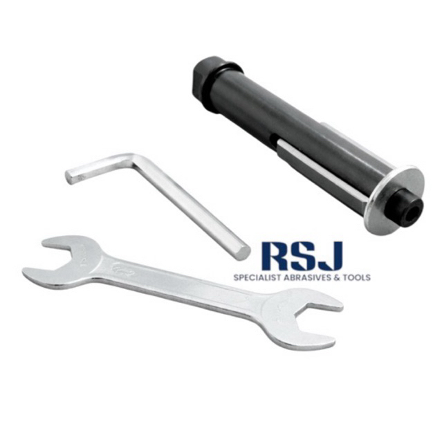 adaptor roda poles stainless ke mesin gerinda