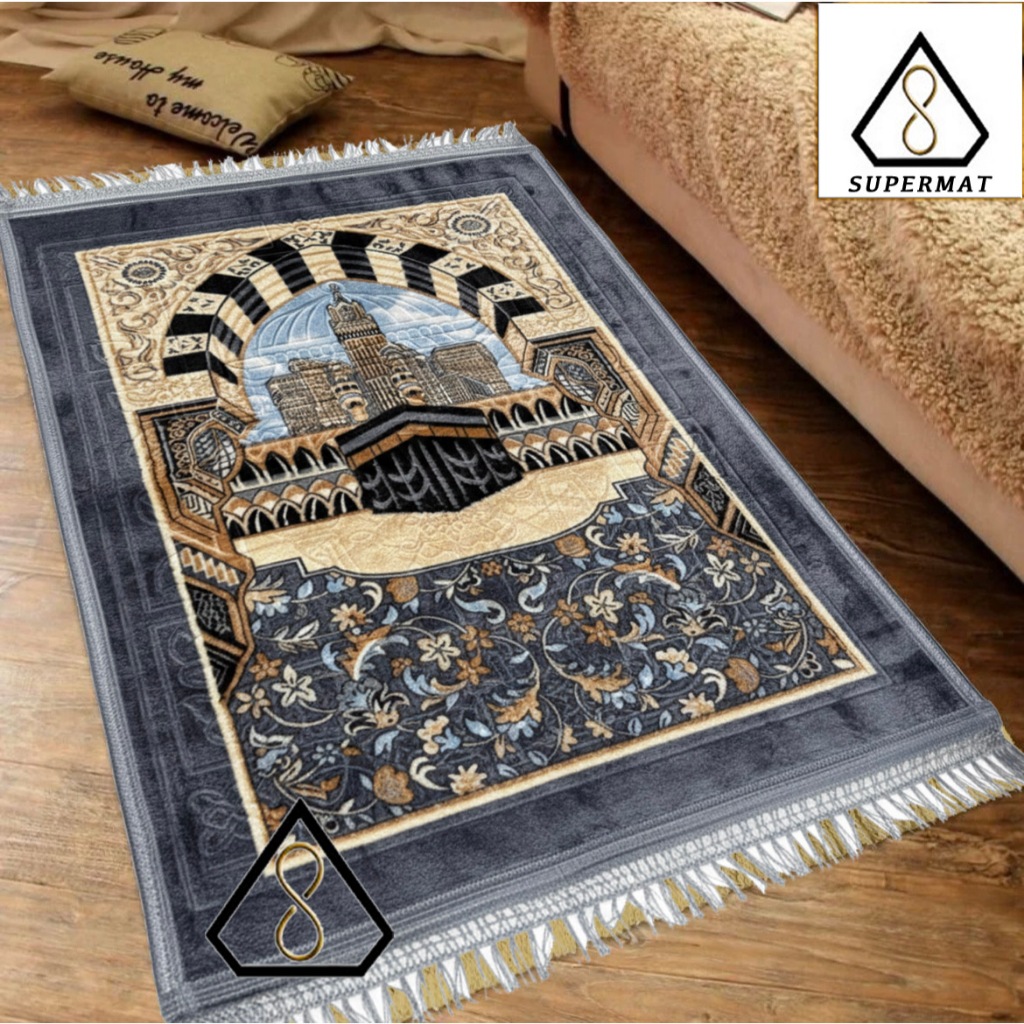 Sajadah Tebal empuk Oleh-Oleh Haji / Sajadah Malaysia embossed