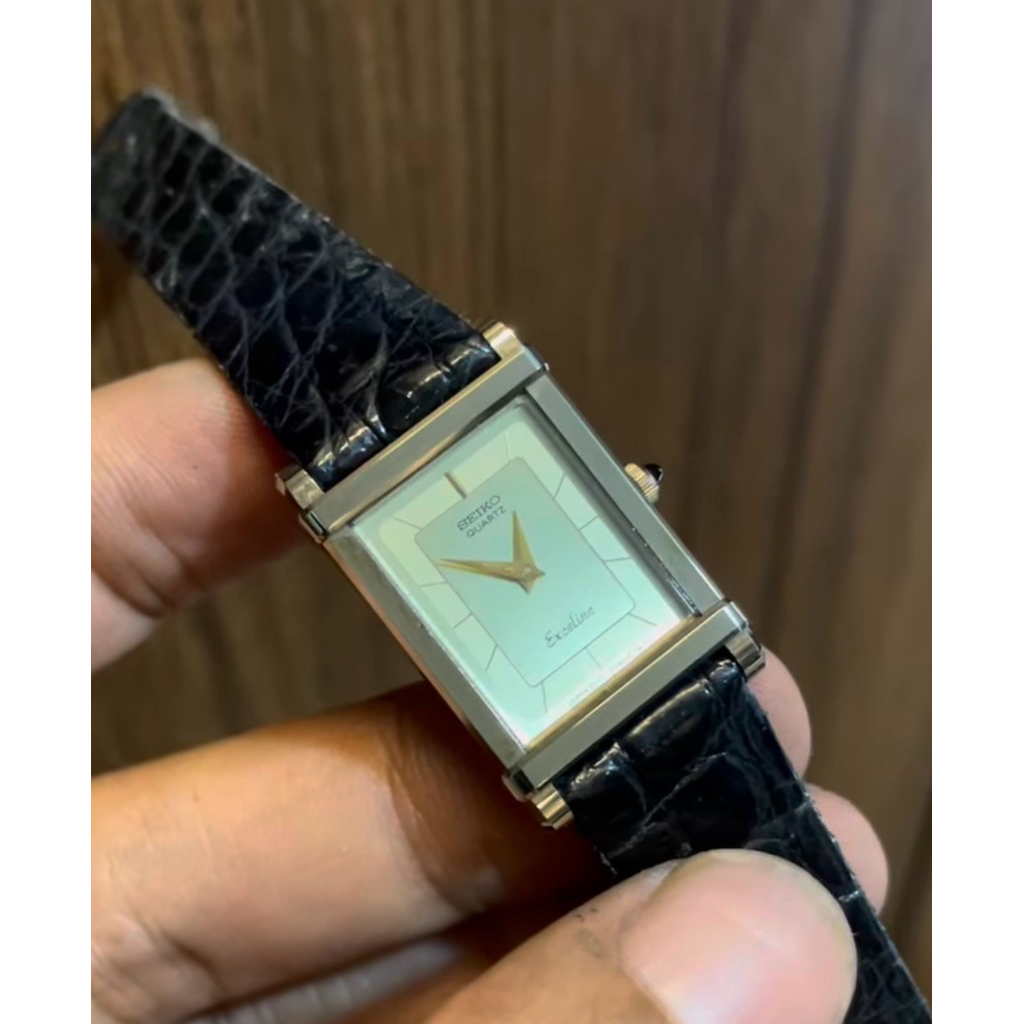 seiko exceline tank full ori tungsten case