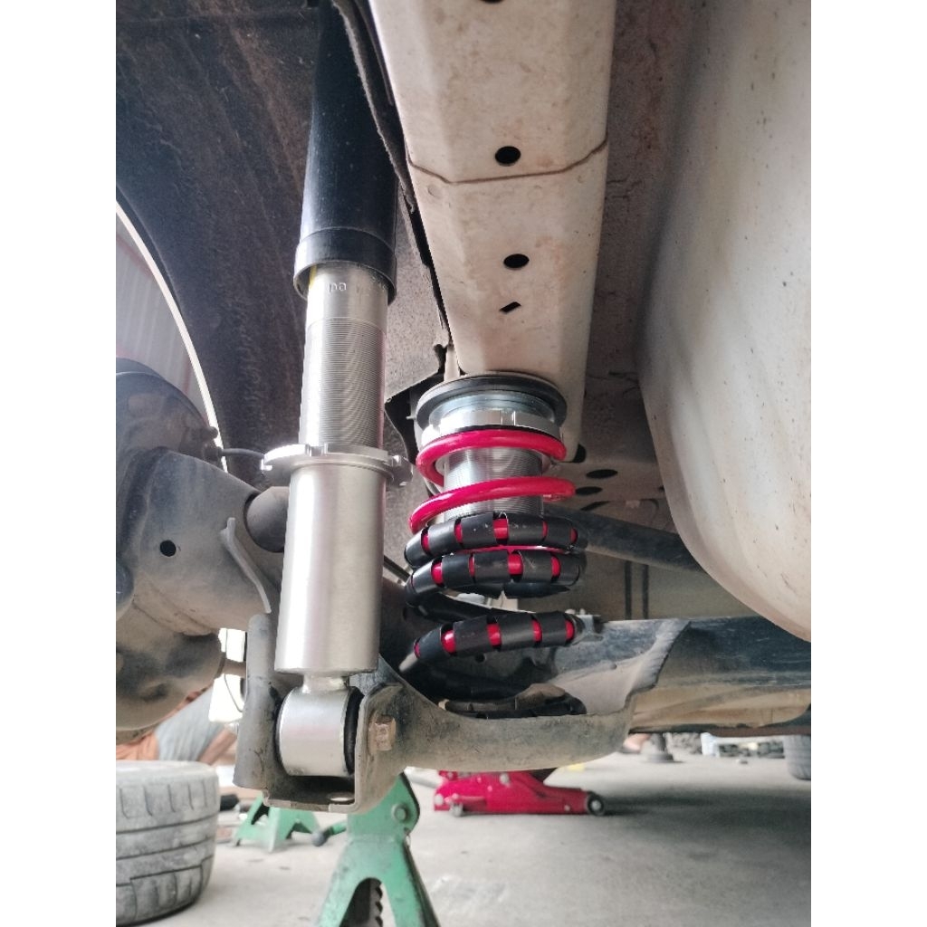 coilover belakang jazz brio tanpa shock