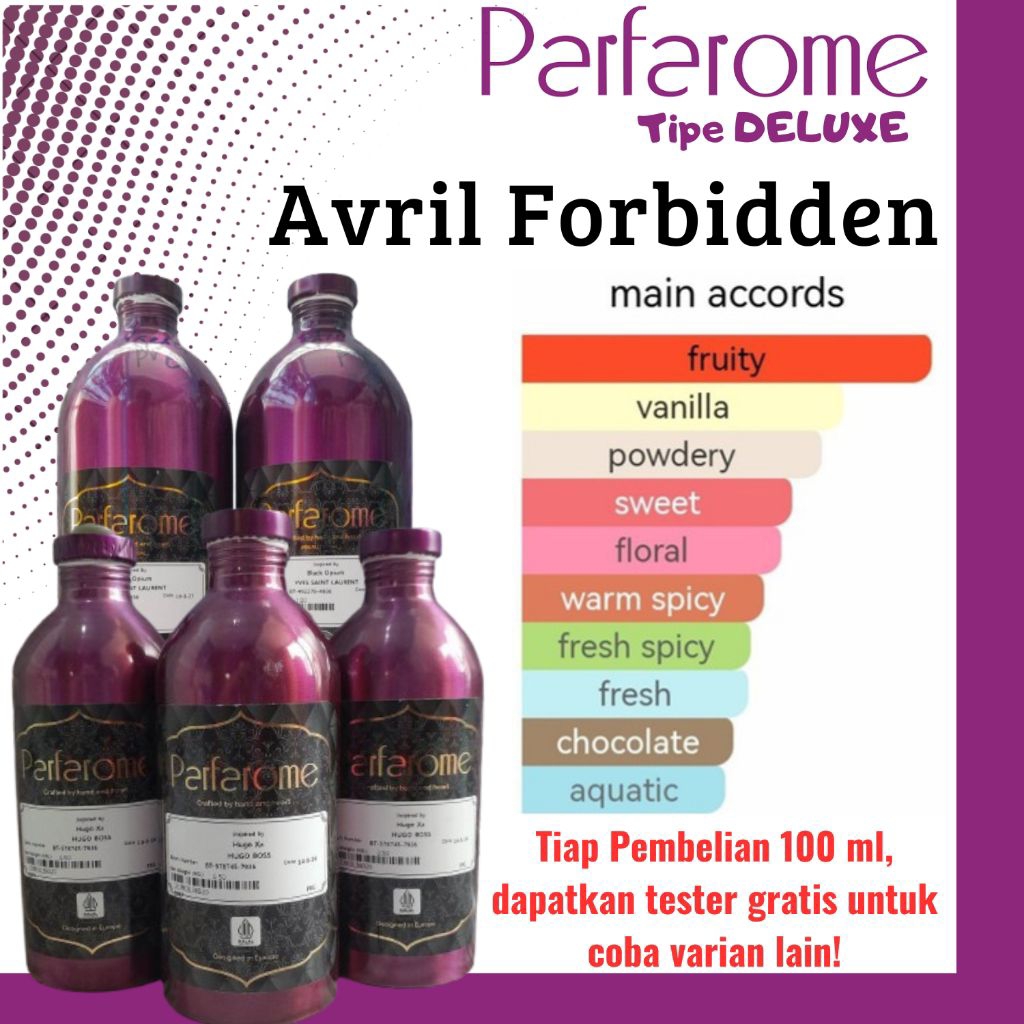 Bibit parfum repacking 100 ML parfume bibit luzi essences parfarome kualitas bibit parfum eropa 50 m