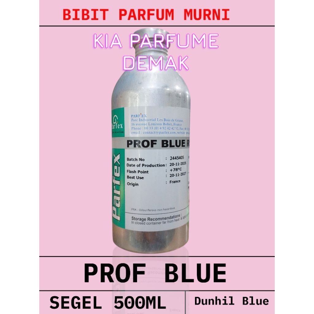 PROF BLUE/Bibit Parfum Murni Dunhil Blue 500Gram Segel Kaleng Parfex