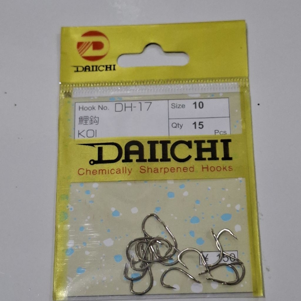 Kail Pancing DAIICHI DH-17 KOI Tidak Berlubang Kail Galatama