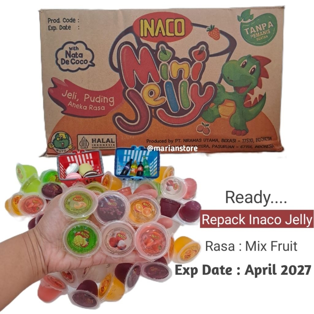 Inaco Jelly Jeli Kemasan Kiloan 1 Kg Repack