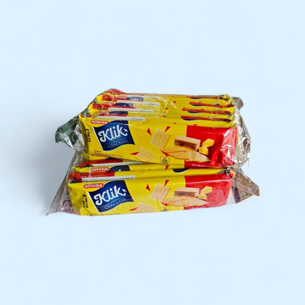 Serena Biskuit Klik Crackers | Biskuit klik 10pcs x 24Gram