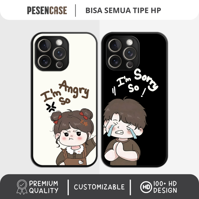 [PREMIUM] Casing Case HP Couple All Type Iphone Android Samsung Oppo Reno Vivo Xiaomi Redmi Realme I