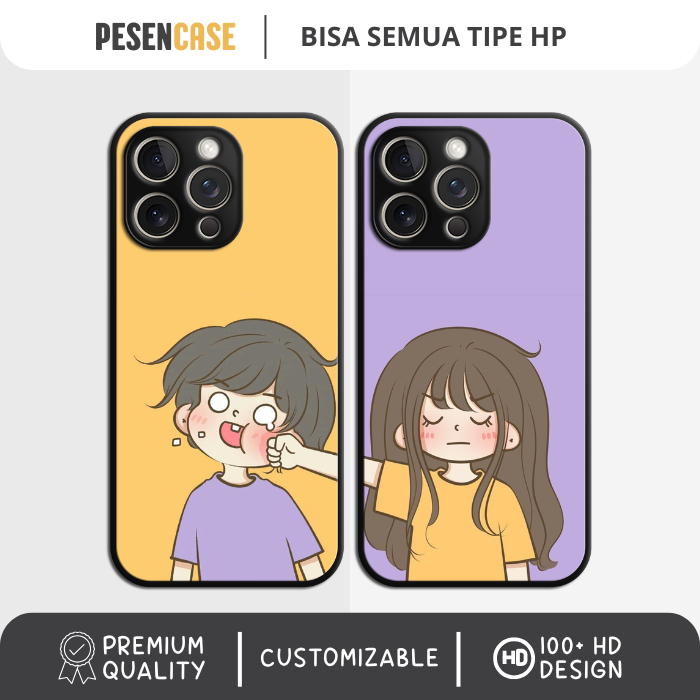 [PREMIUM] Casing Case HP Couple All Type Iphone Android Samsung Oppo Reno Vivo Xiaomi Redmi Realme I