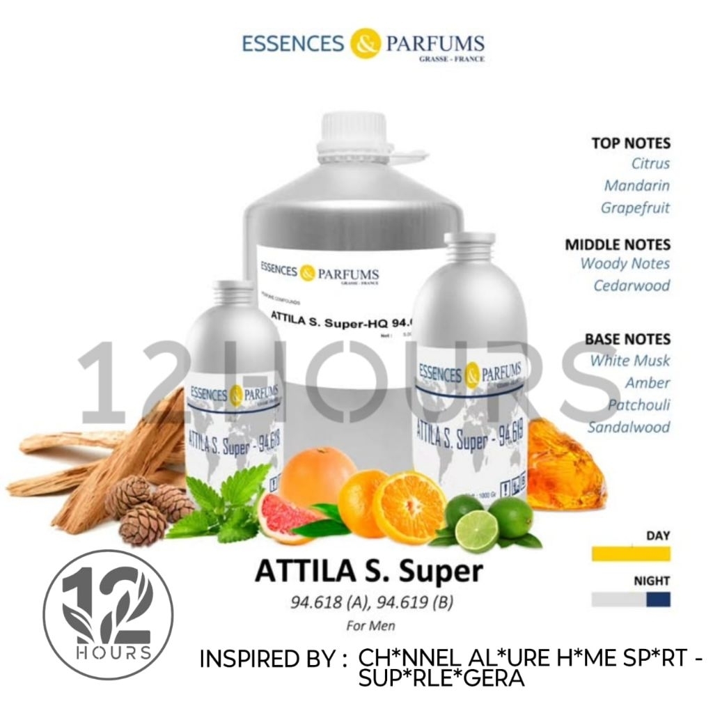 Bibit parfum Murni Essences "ATTILA S SUPER" grade A dan grade b repack  50gr dan 100gr
