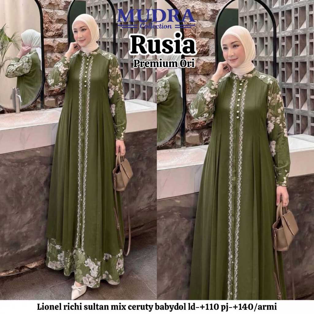 Gamis Mudra Collection / Gamis Terbaru / Gamis Wanita / Gamis Premium / Rusia / Mudra Hijab
