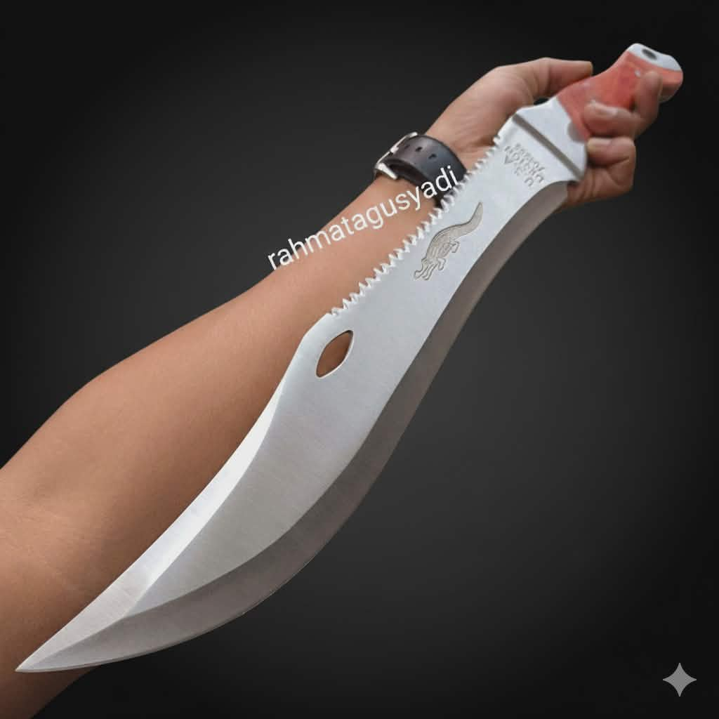 PISAU DAGING BERBURU SUPER TAJAM - BELATI - BERBURU - KOMANDO - SURVIVAL (PROMO)