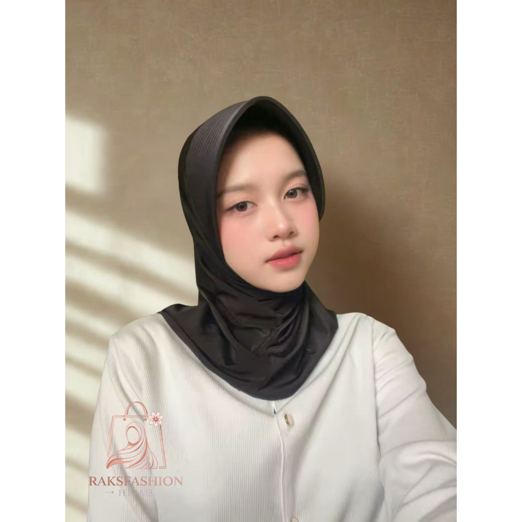 Hijab Bergo Sporty Jersey Premium Kerudung instan olahraga & Daily