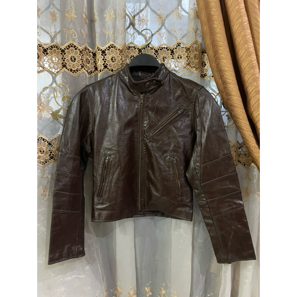 Cafe Racer Leather Jacket Original