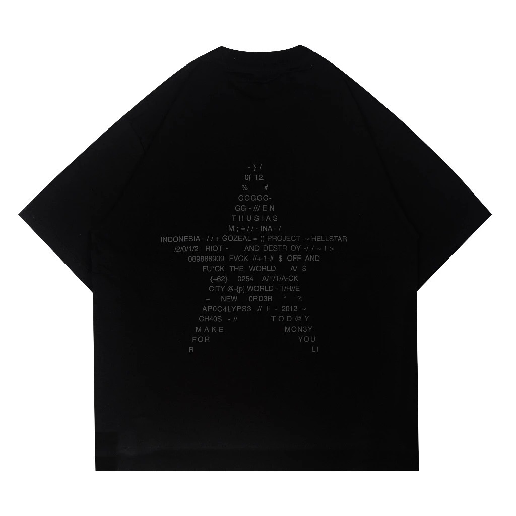 Kaos Distro Gozeal | Oversized T-Shirt | Hellstar