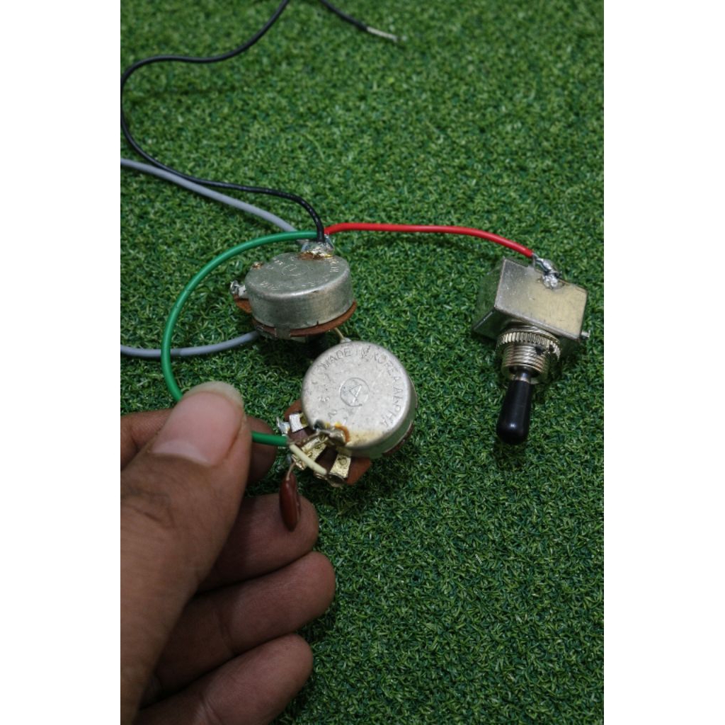 wiring gitar elektrik set.switch 3 way original korea
