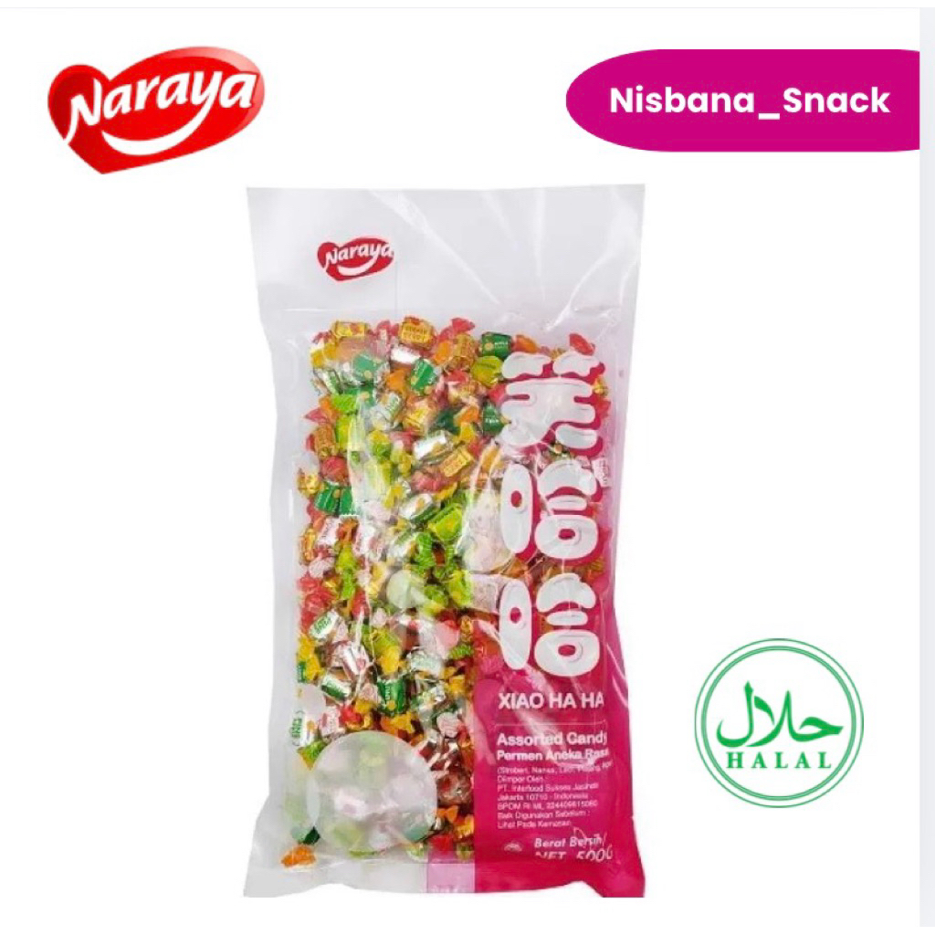 PERMEN LEBARAN NARAYA XIAO HA HA NARAYA 500 Gram