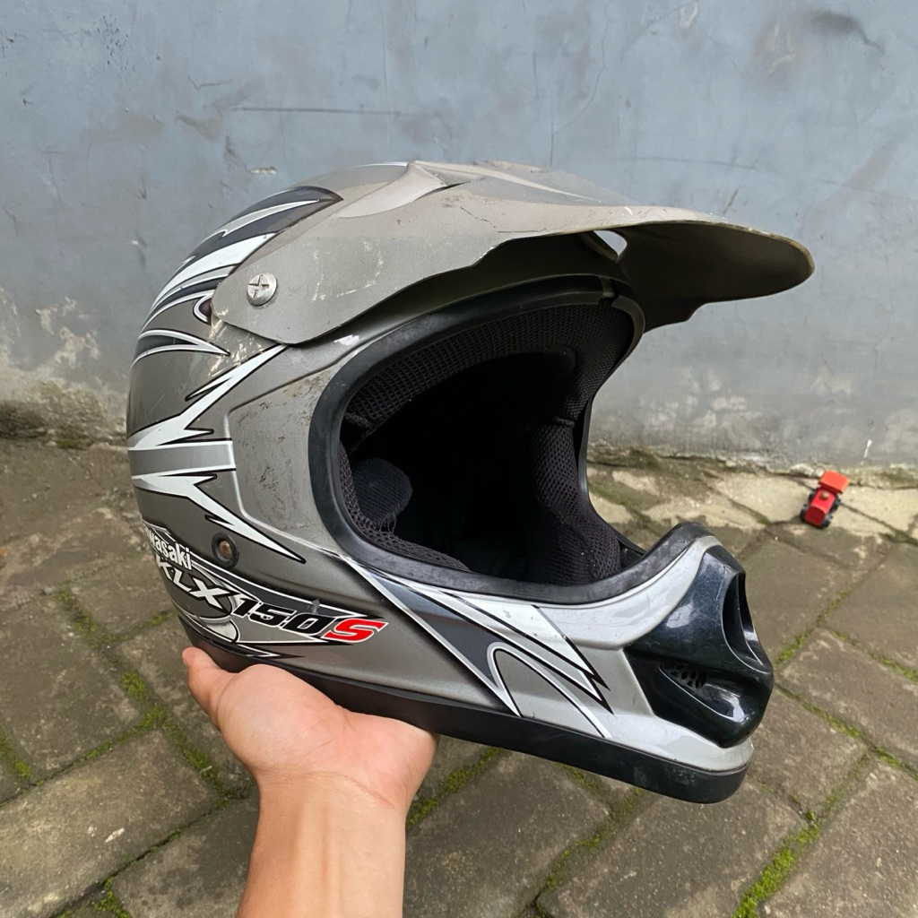 helm kawasaki klx original second
