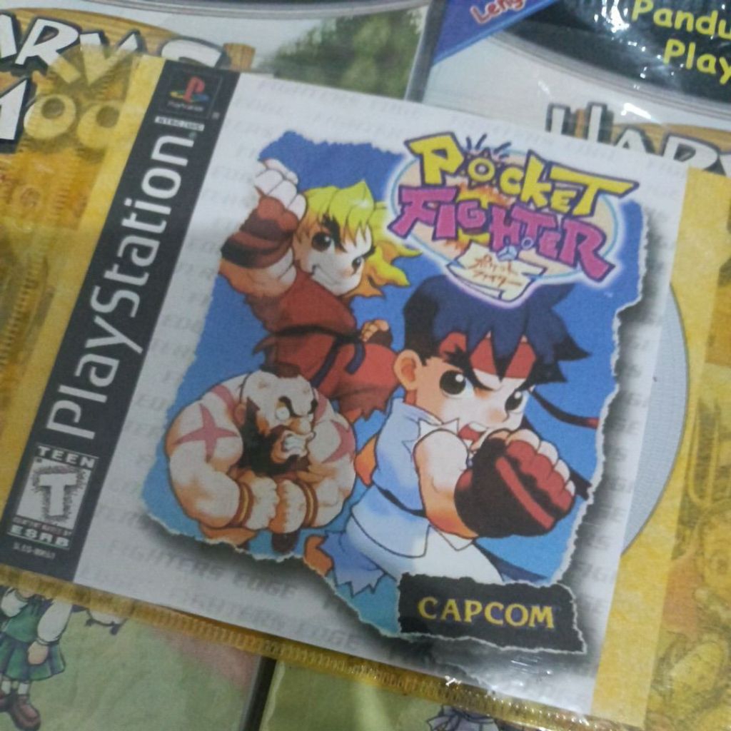 Kaset PS1 POCKET FIGHTER Non Copab Kaset Burning