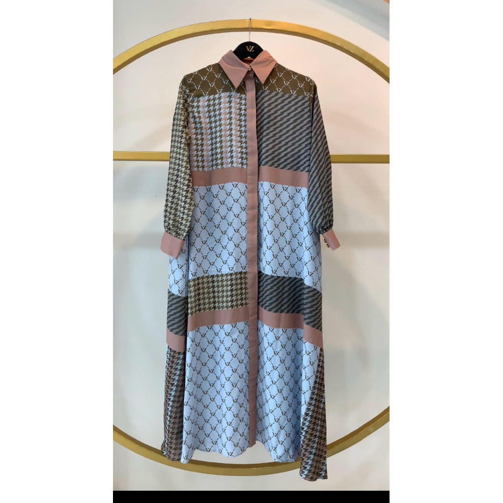 Rumaisha Dress Peach Vivizubedi (Preloved)