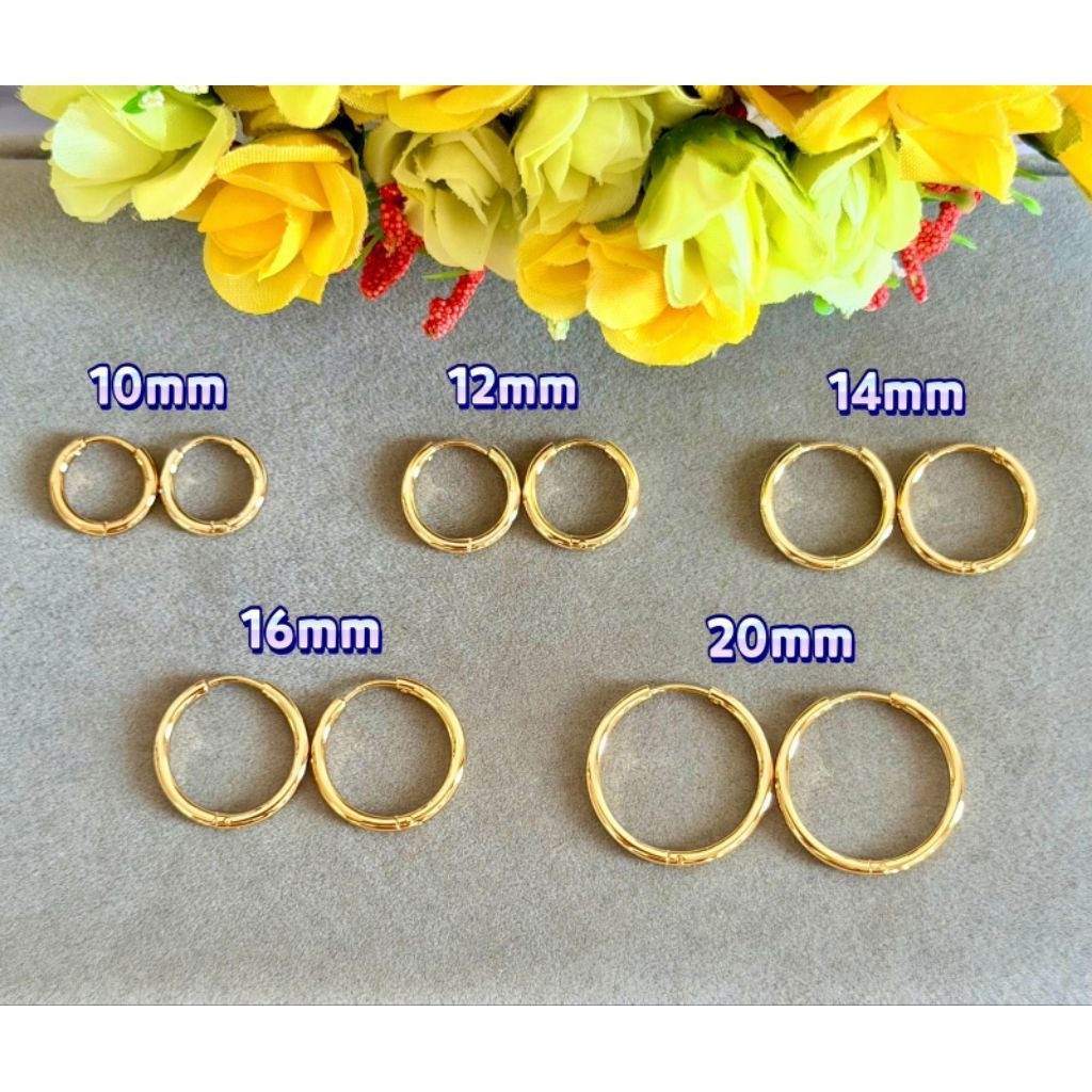 Anting gipsy titanium polos