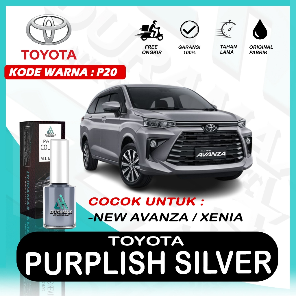 CAT OLES TOYOTA PURPLISH SILVER P20 NEW AVANZA/XENIA