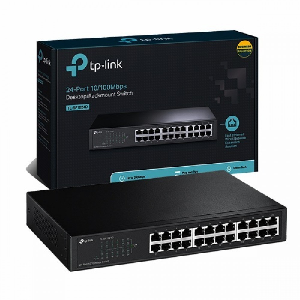 TPLINK SWITCH HUB 24 PORT TL-SF1024D