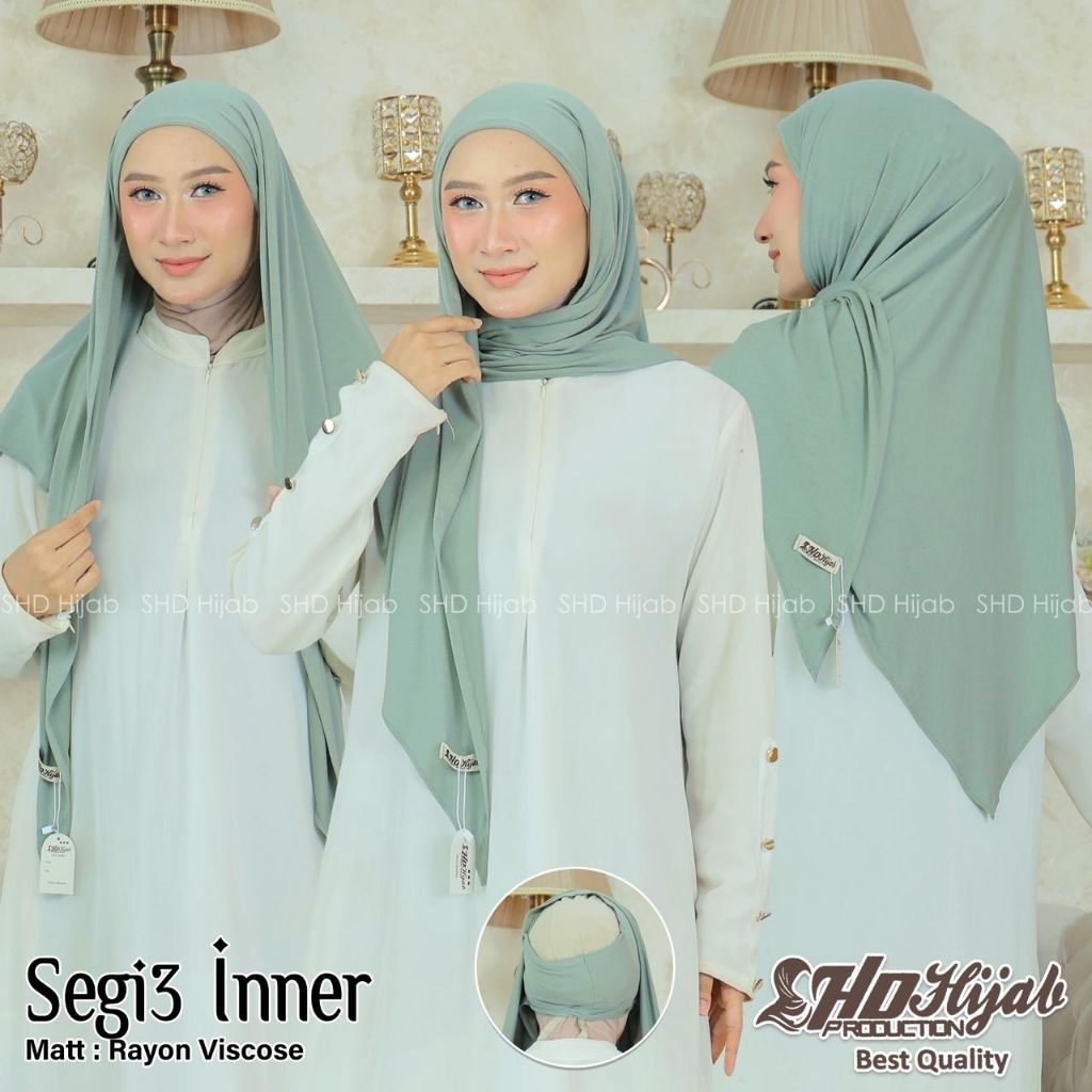 Hijab instan segitiga iner rayon by SHD