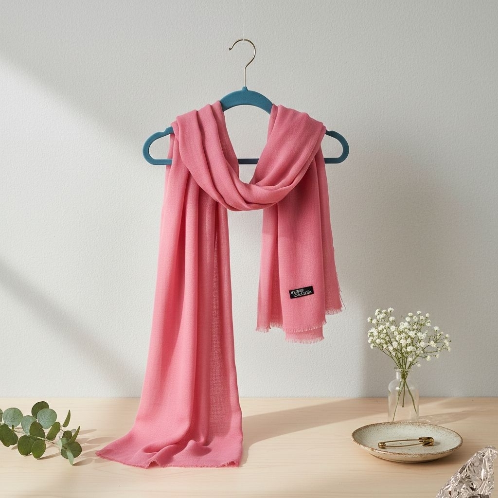 hijab segi empat ansania saudia rawis rose pink