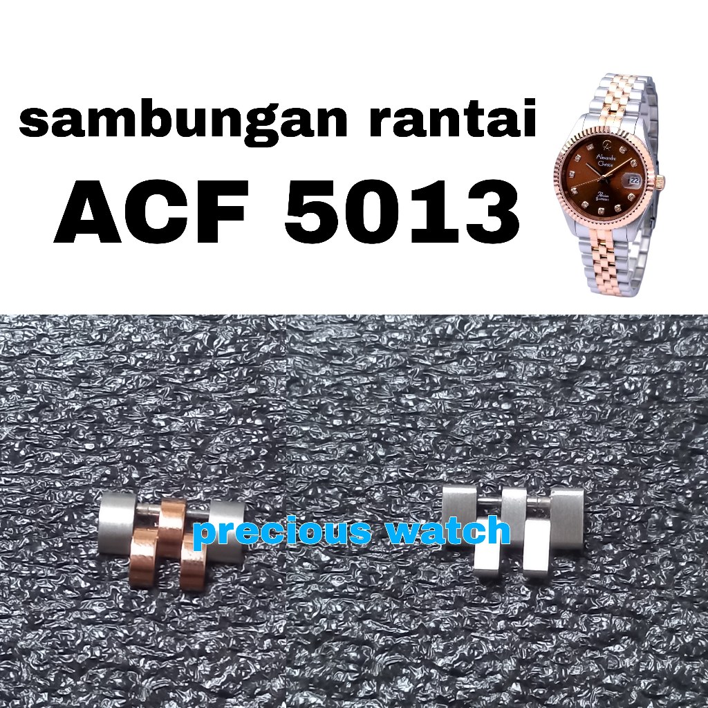 Sambungan Tali Rantai Jam Tangan Alexandre Christie Original AC 5013