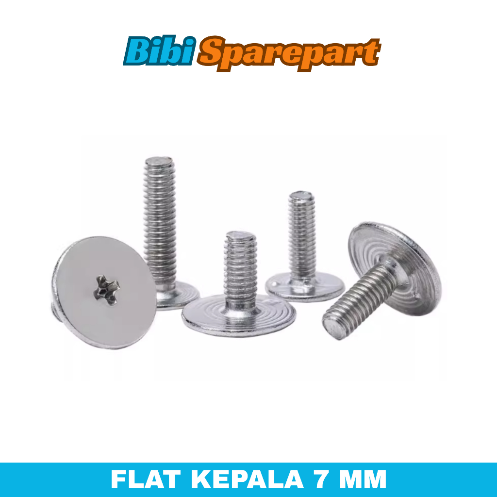 Sekrup LCD Laptop Baut Engsel Casing Baut Lepar Kepala 7 MM M2 M2.5 Flat Head Screw