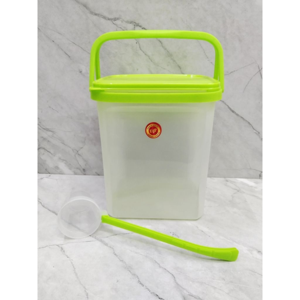 CONTAINER ES BUAH + CENTONG DJP 15 LITER / TEMPAT ES BUAH / STOPLES PLASTIK SERBAGUNA - DJP