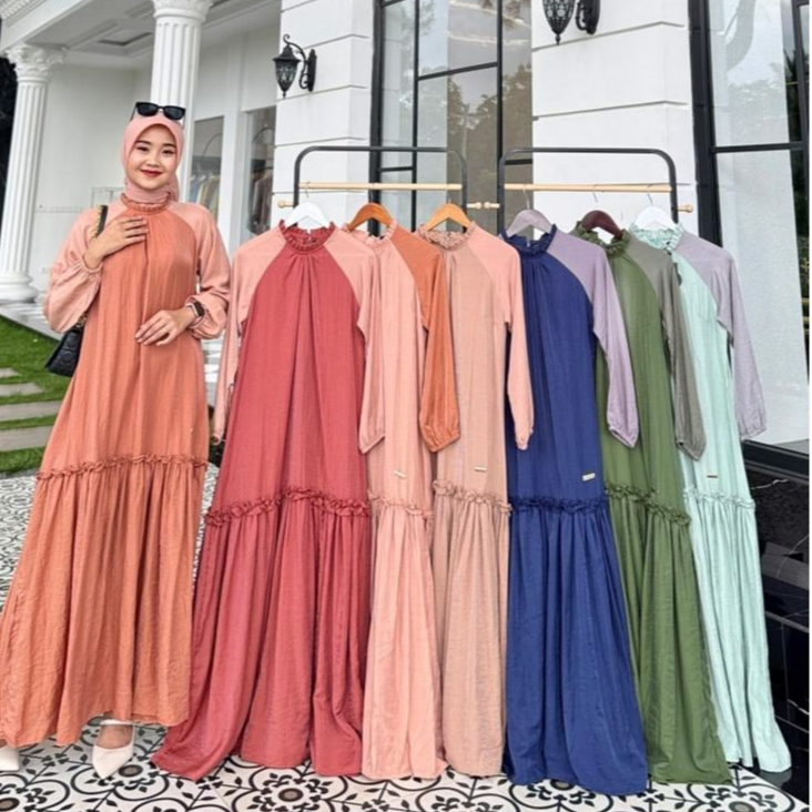 JOURNEY SCARVES Gamis Terbaru Rena Dress