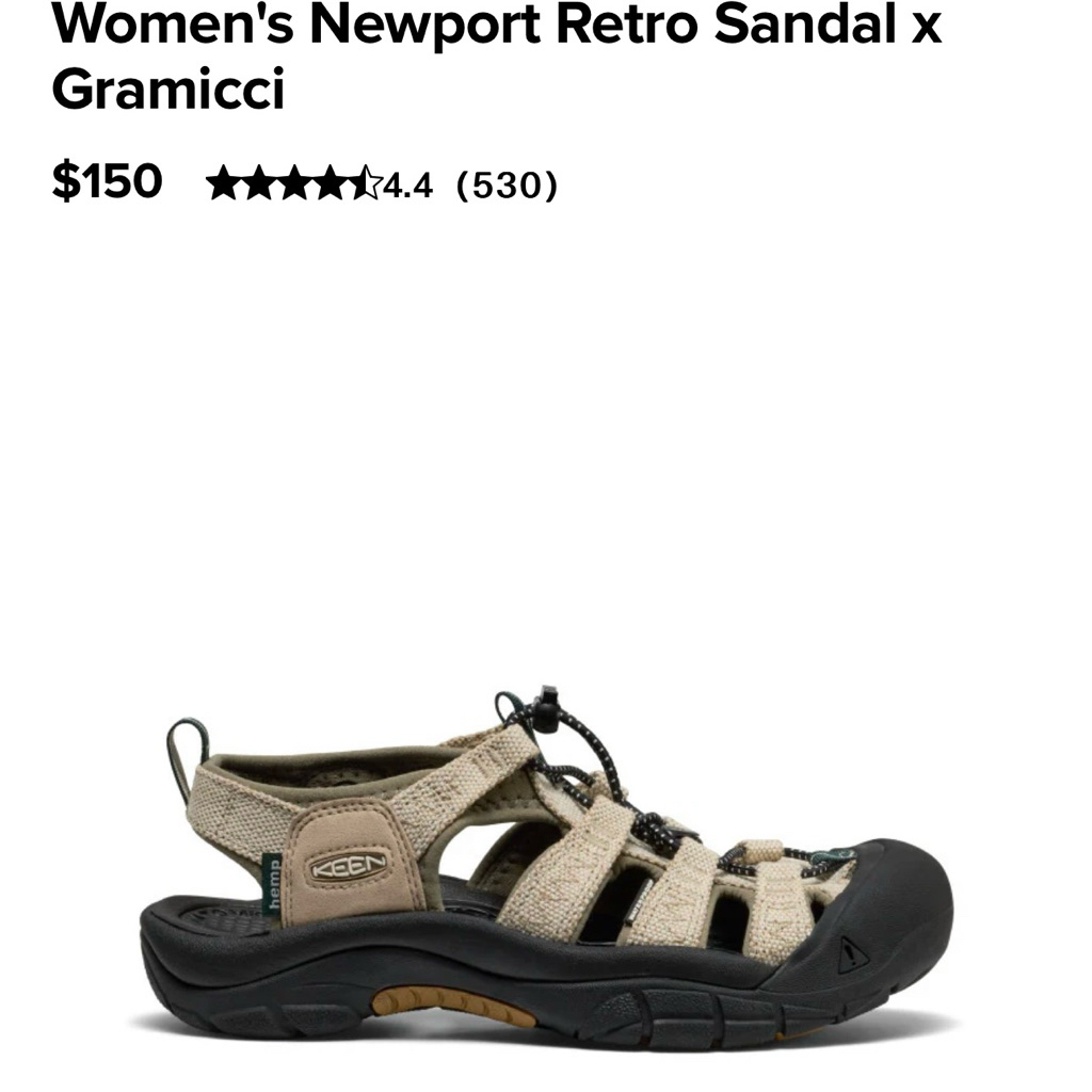 Sepatu Sandal Wanita KEEN Newport Retro x Gramicci