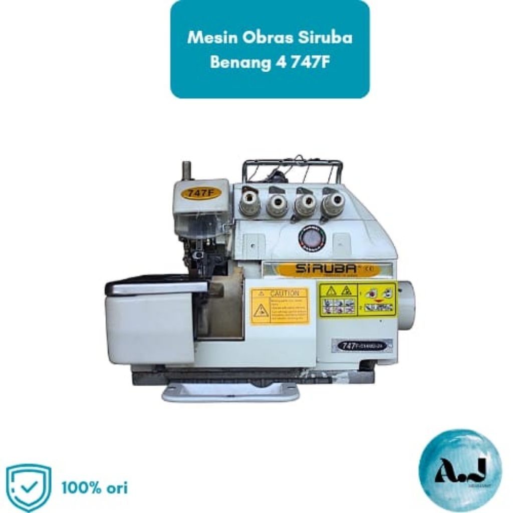 Mesin Obras Siruba 747 Set Benang 4 Second