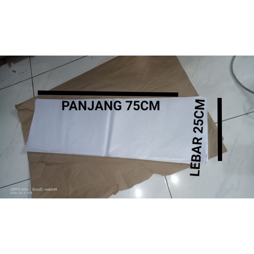 Kertas layangan putih minyak sisa potongan 1rim
